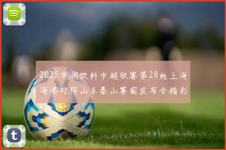 2025华润饮料中超联赛第28轮上海海港对阵山东泰山赛前发布会精彩回顾